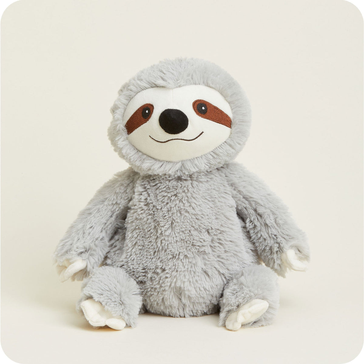 Microwavable Gray Sloth Stuffed Animal Warmies
